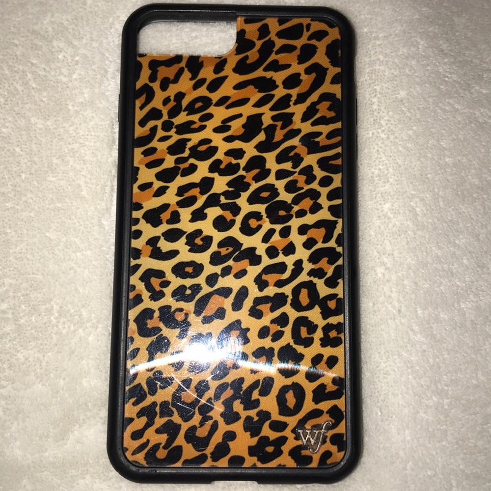 cheetah/ leopard print wildflower phone case